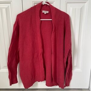 LOFT Open-Front Knit Cardigan
